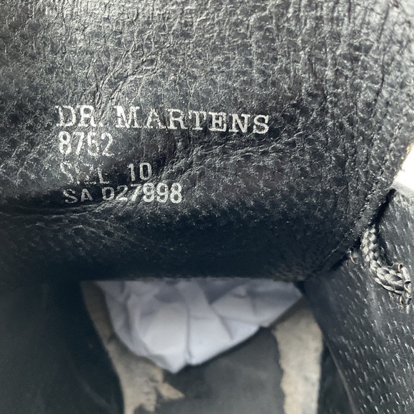 Vtg 90s Dr. Martens Doc 8752 Square Toe Leather Chunky Boots Men’s Size 10 main image 5